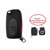 Wholesale 2+1 Buttons flip fob remote key Shell case for VW Passat Jetta golf beetle 3 buttons CR1620